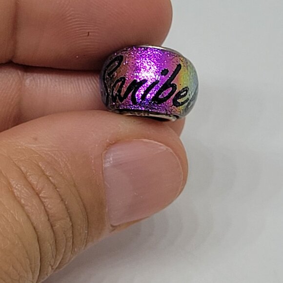 Sanibel Island Silver & Multicolor Beads For Charm Bracelets Lot of 2 - Picture 2 of 8